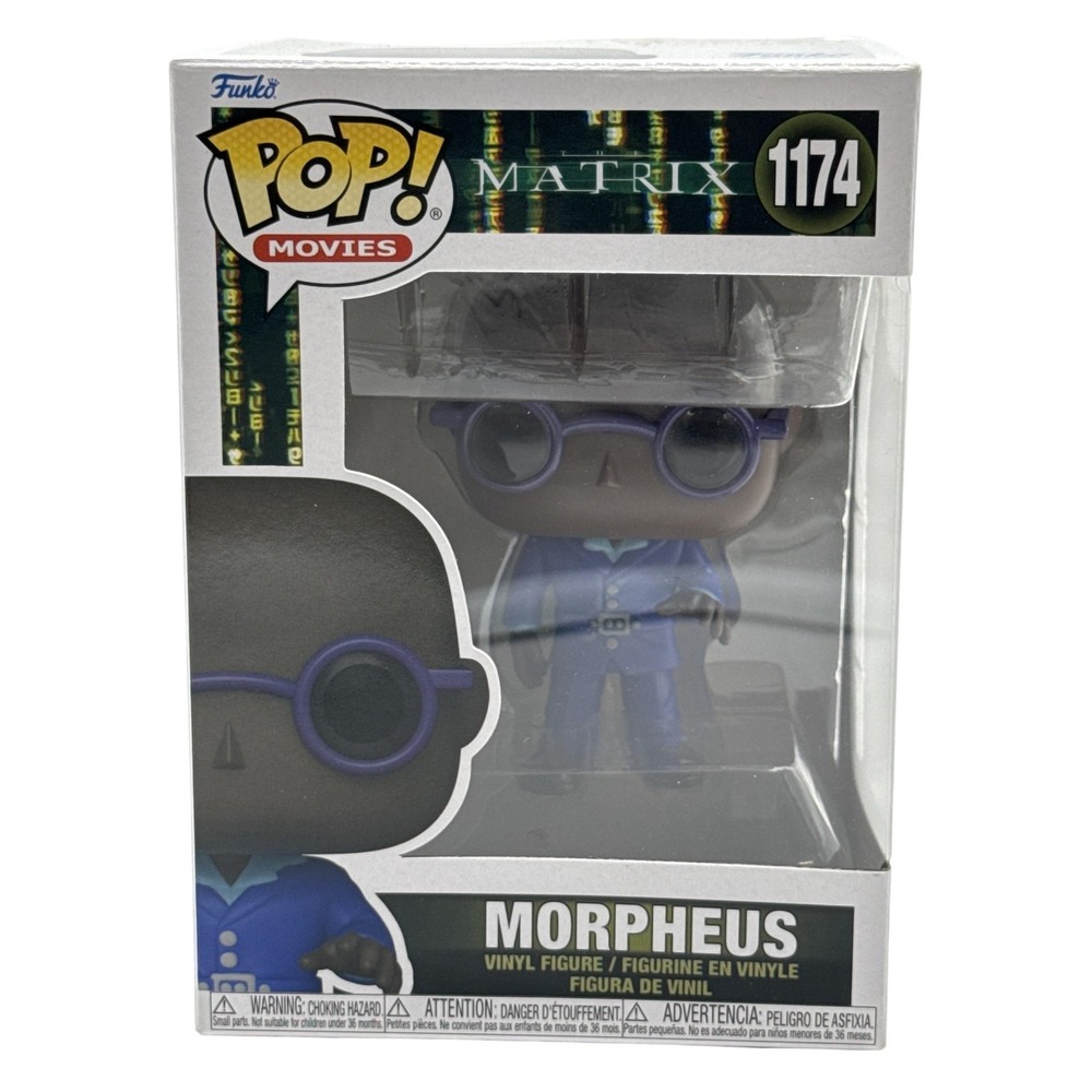 Funko Pop Movies The Matrix Morpheus 1174 Vinyl Figure Blue Standard Size NWT